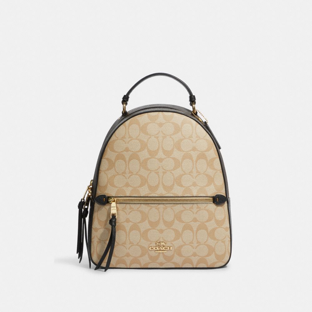 COACH® Outlet | Jordyn Backpack In Blocked Signature Canvas