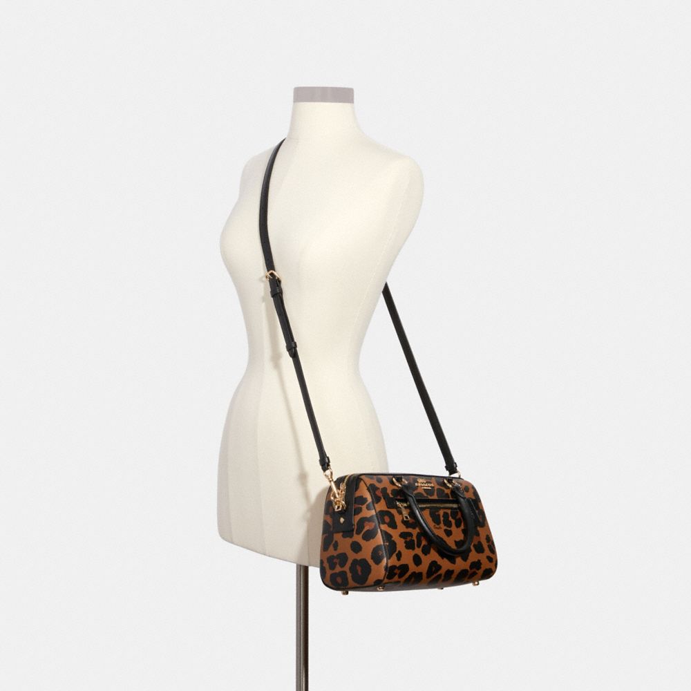 Animal print satchel sale