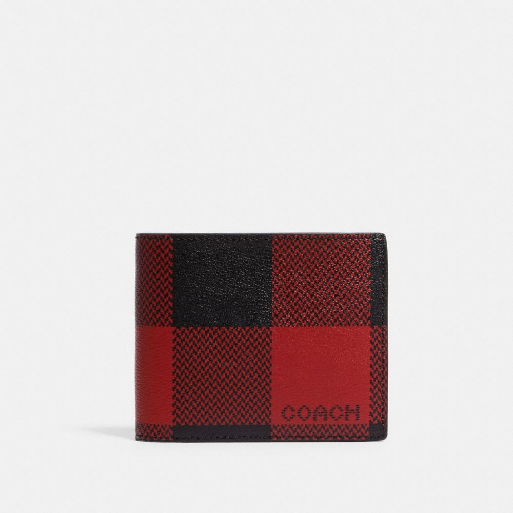 COACH® Outlet | 3 In 1 Wallet With Buffalo Plaid Print