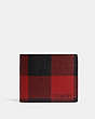 3 In 1 Wallet With Buffalo Plaid Print