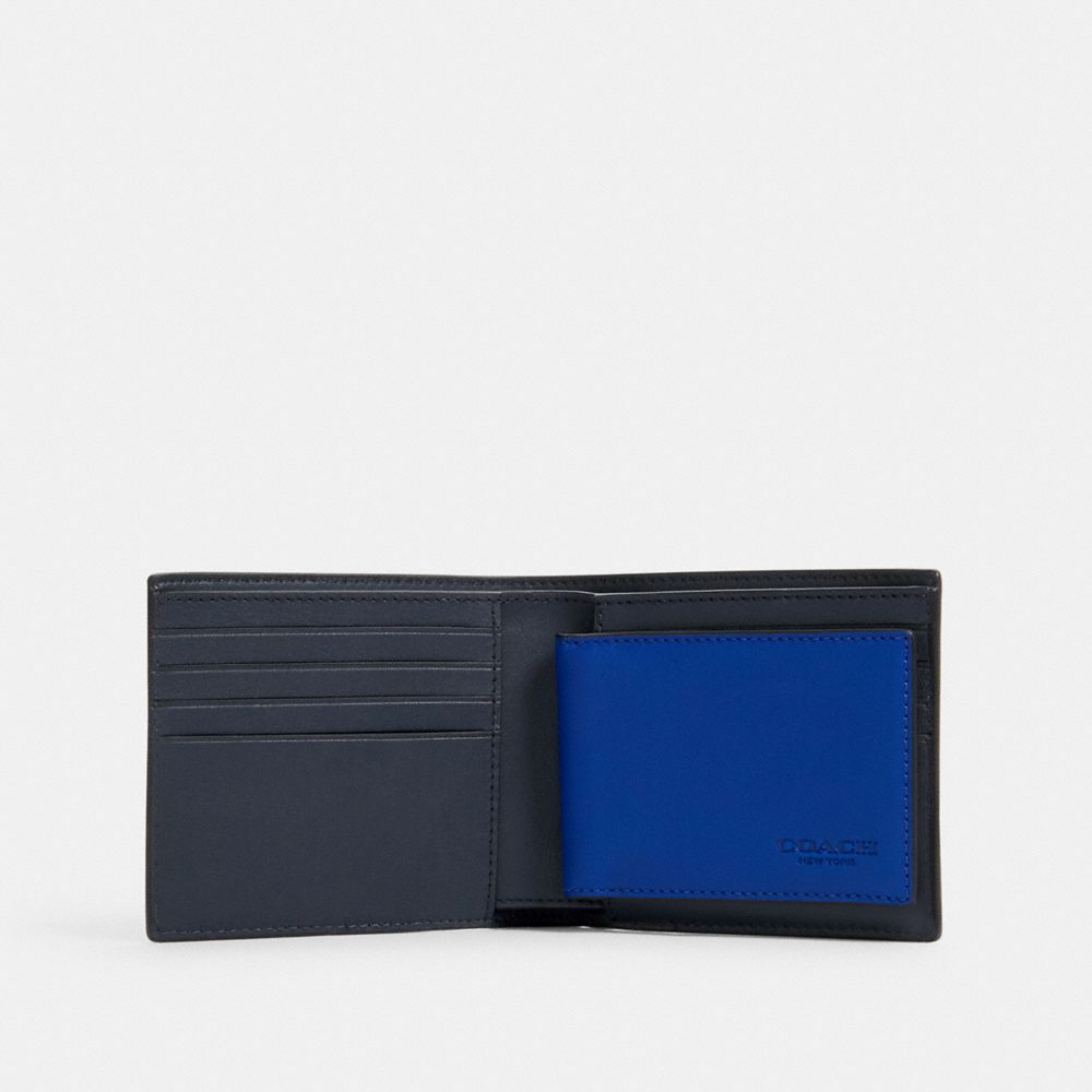 Portefeuille 3 en 1 avec rayure diagonale