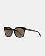 COACH®,HANGTAG SQUARE SUNGLASSES,MILITARY GREEN,Front View