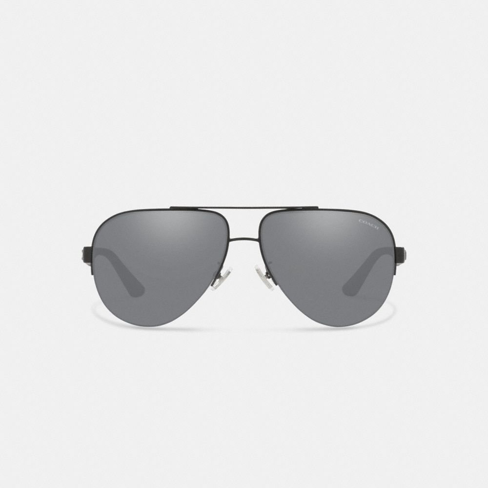 COACH®,Modern Sport Pilot Sunglasses,,Inside View,Top View