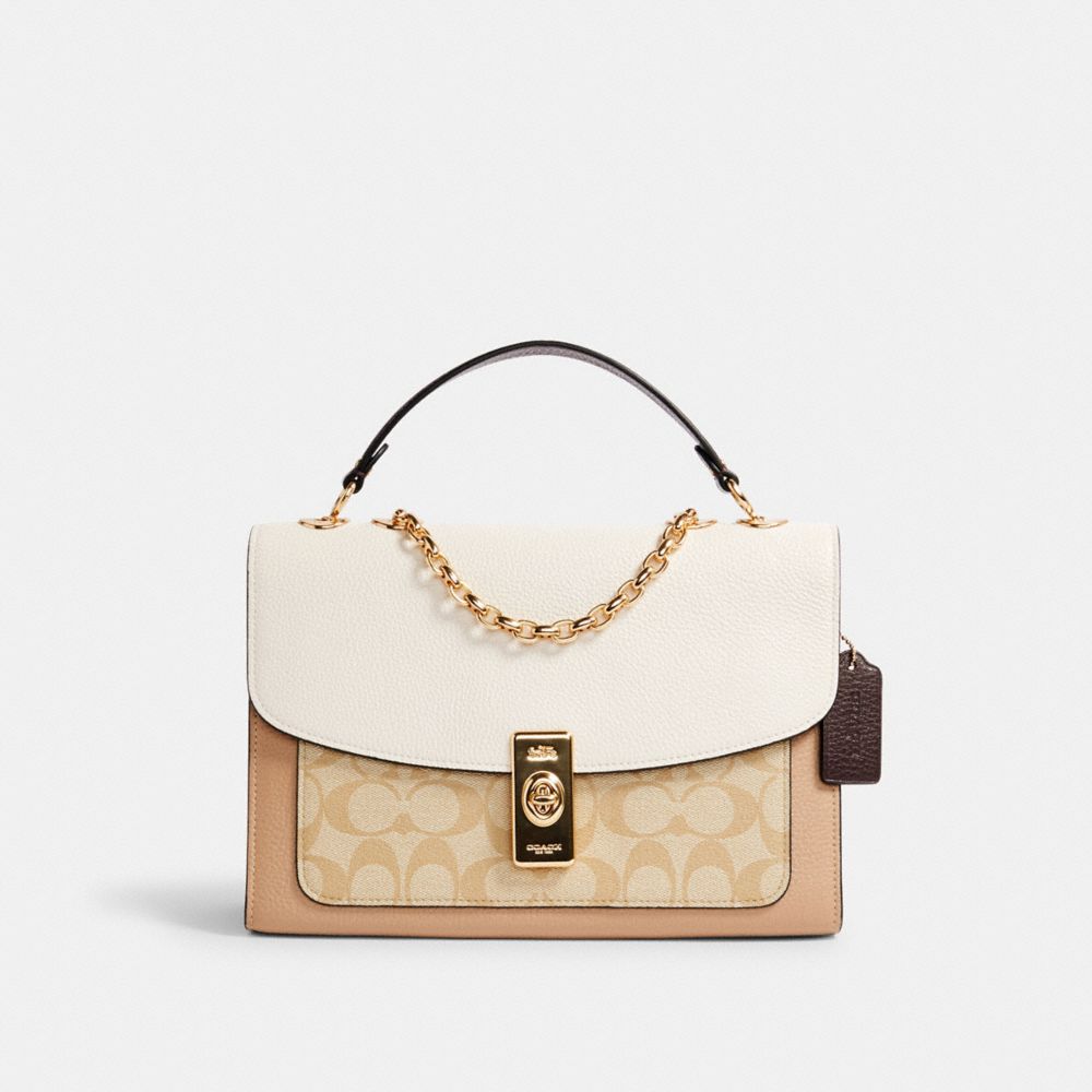 COACH® | Lane Shoulder Bag In Colorblock Signature Canvas