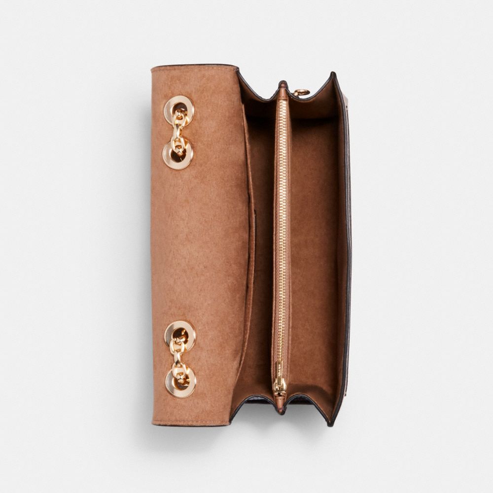 COACH®,Lane Shoulder Bag In Colorblock Signature Canvas,,Inside View,Top View