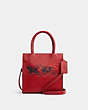 COACH®,LUNAR NEW YEAR MINI CALLY CROSSBODY WITH OX AND CARRIAGE,Small,Gold/1941 Red Multi,Front View