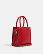 COACH®,LUNAR NEW YEAR MINI CALLY CROSSBODY WITH OX AND CARRIAGE,Small,Gold/1941 Red Multi,Angle View