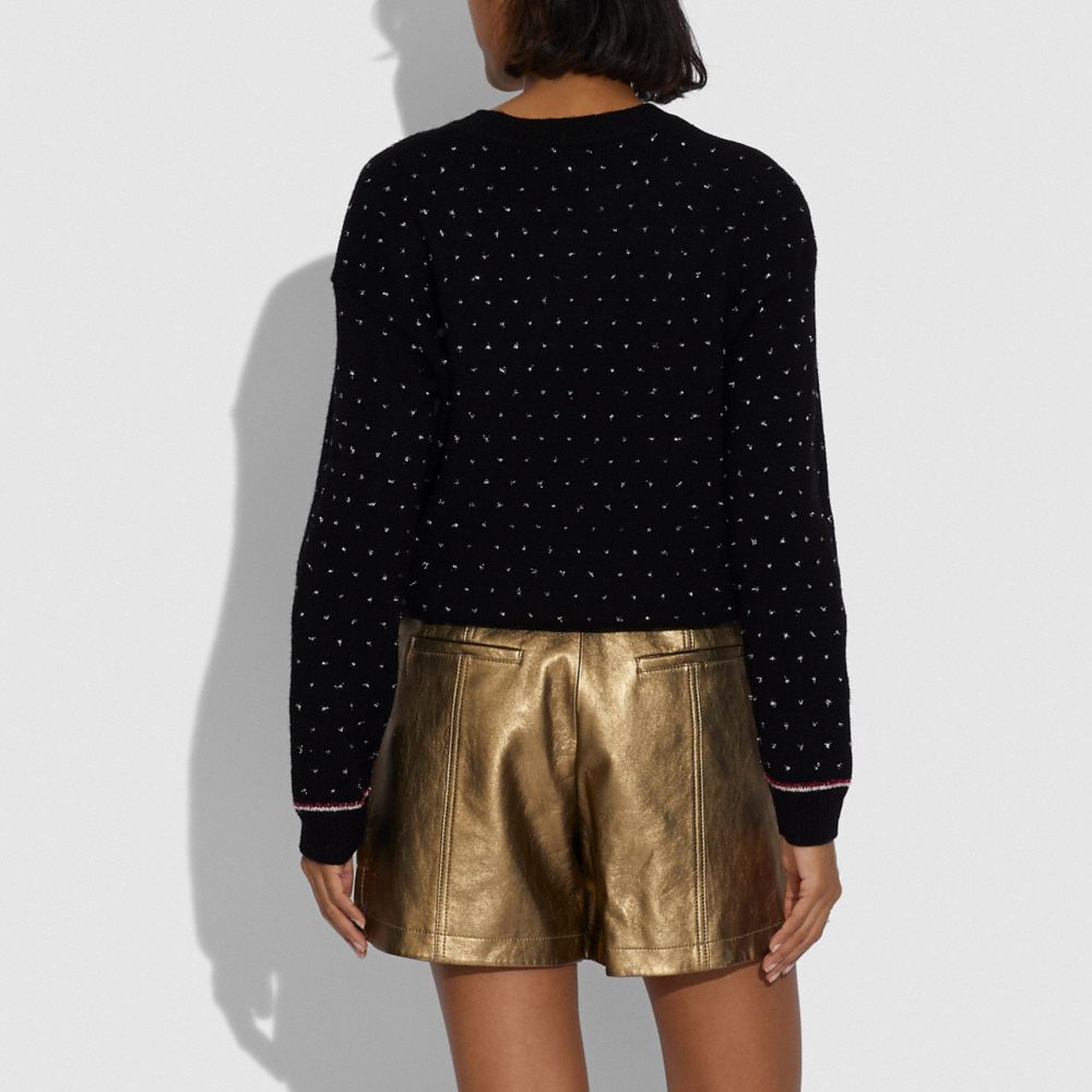 Holiday Cityscape Intarsia Sweater