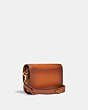 COACH®,DINKY 23,Smooth Leather,Small,Brass/Hazelnut,Angle View