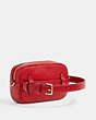 COACH®,LUNAR NEW YEAR CONVERTIBLE BELT BAG WITH OX AND CARRIAGE,Leather,Gold/1941 Red Multi,Angle View