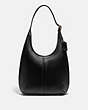COACH®,ERGO SHOULDER BAG 33,Smooth Leather,Large,Brass/Black,Front View