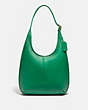 COACH®,ERGO SHOULDER BAG 33,Glovetanned Leather,Large,Brass/Green,Front View