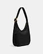 COACH®,ERGO SHOULDER BAG,Pebble Leather,Small,Brass/Black,Angle View