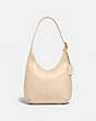 COACH®,ERGO SHOULDER BAG,Pebble Leather,Small,Brass/Ivory,Front View