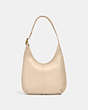 COACH®,ERGO SHOULDER BAG,Pebble Leather,Small,Brass/Ivory,Back View