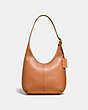 COACH®,ERGO SHOULDER BAG,Glovetanned Leather,Small,Brass/Natural,Front View