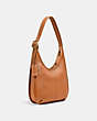 COACH®,ERGO SHOULDER BAG,Glovetanned Leather,Small,Brass/Natural,Angle View