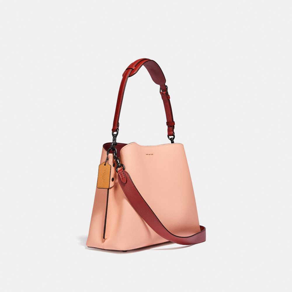 Willow Shoulder Bag In Colorblock With Signature Canvas Interior