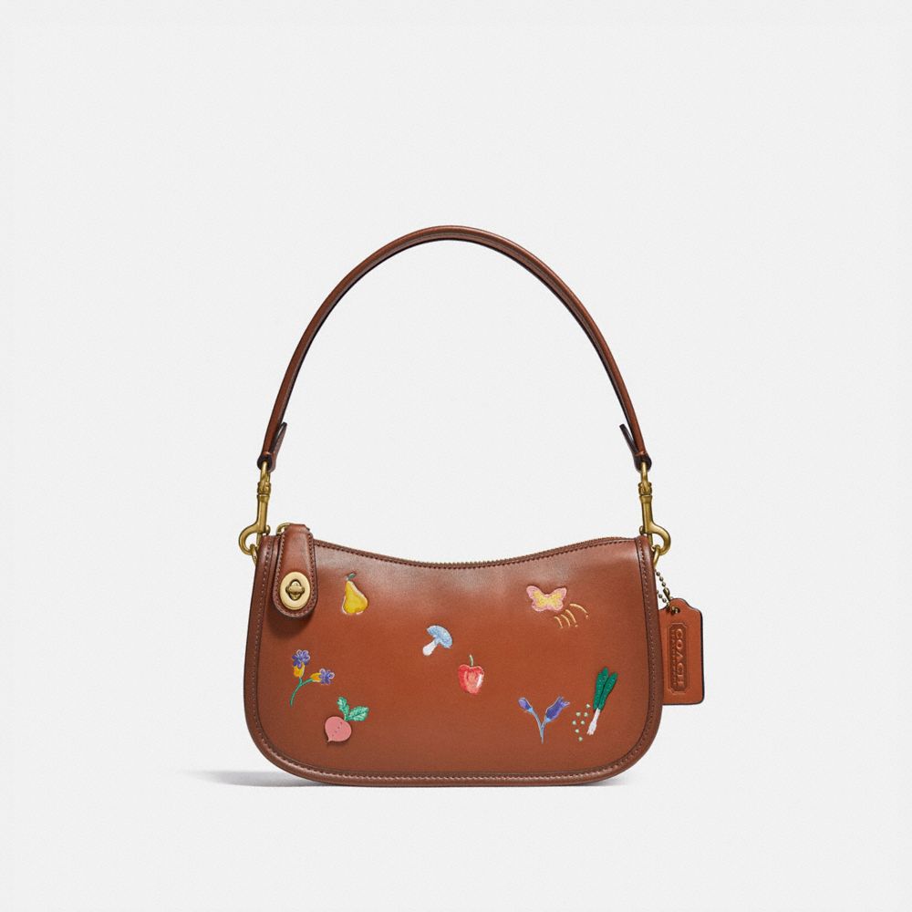 Swinger Bag With Garden Embroidery