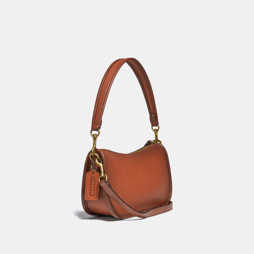 Coach brown 2024 leather bag