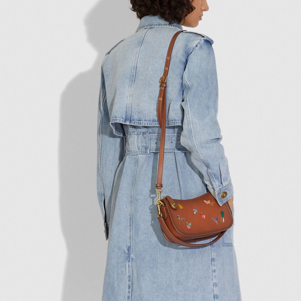 Sac Swinger Avec Broderie Jardin