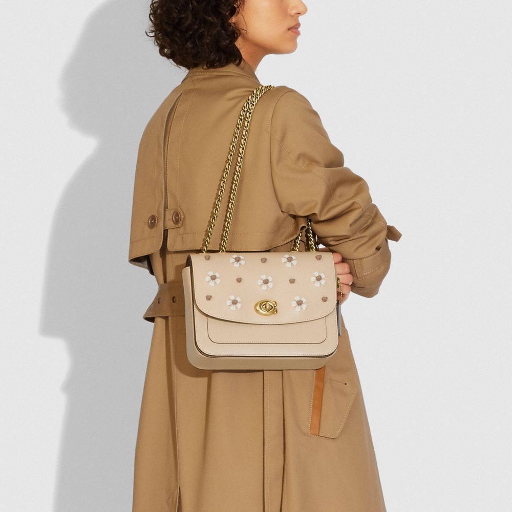 Madison Shoulder Bag With Tea Rose Knot