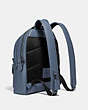 COACH®,CHARTER BACKPACK,Pebbled Leather,X-Large,Black Copper/Blue Quartz,Angle View
