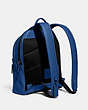 COACH®,CHARTER BACKPACK,Pebbled Leather,X-Large,Black Copper/Blue Fin,Angle View