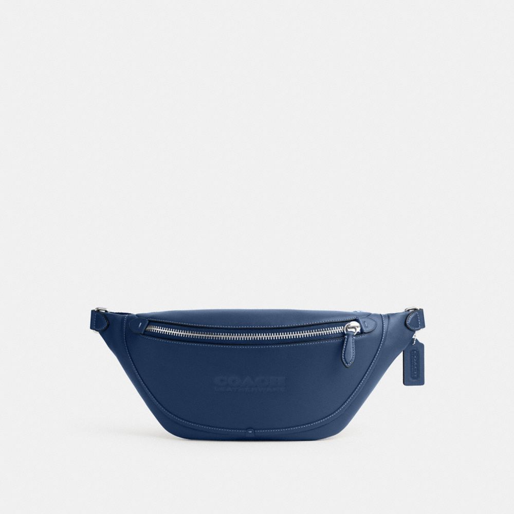 Track Belt Bag In Signature Canvas With Coach Patch Charcoal Sport Blu –  MUMUBRANDEDBAG