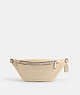 COACH®,LEAGUE BELT BAG,Smooth Leather,Medium,Ivory,Front View