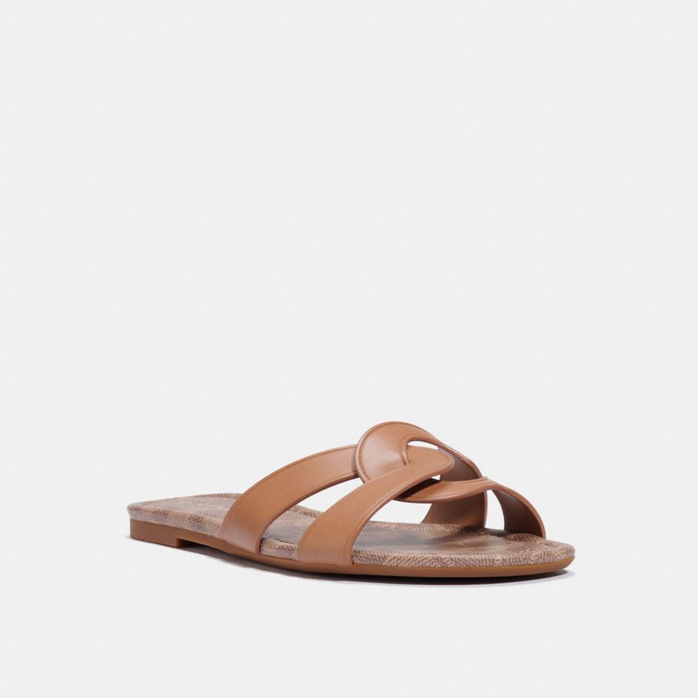 Coach hot sale leather sandals