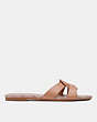 COACH®,ESSIE SANDAL,Leather,Natural,Angle View