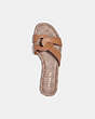 COACH®,ESSIE SANDAL,Leather,Natural,Inside View,Top View