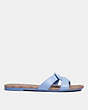 COACH®,ESSIE SANDAL,Leather,Periwinkle,Angle View