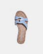 COACH®,ESSIE SANDAL,Leather,Periwinkle,Inside View,Top View