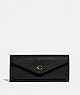 COACH®,WYN SOFT WALLET,Leather,Light Gold/Black,Front View