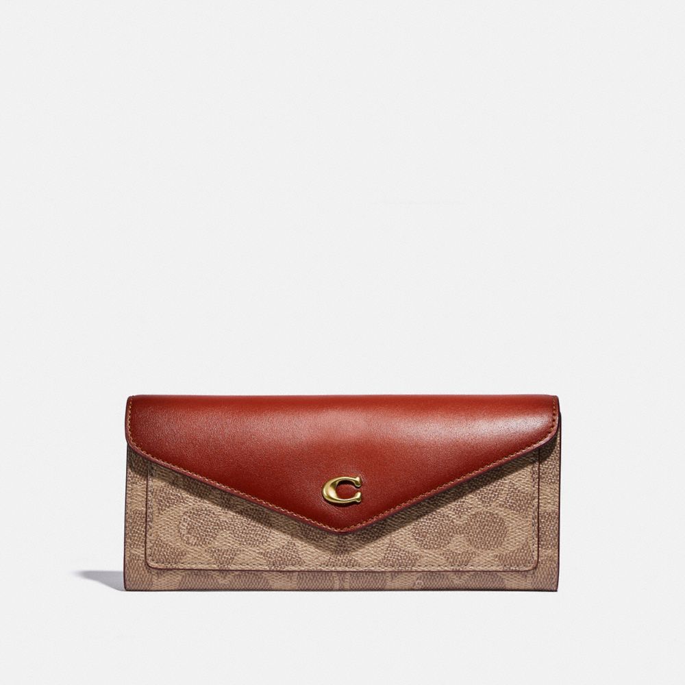 COACH® | Wyn Soft Wallet In Colorblock Signature Canvas