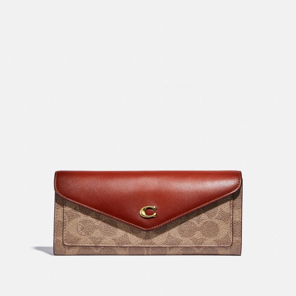 Coach small best sale wallet colorblock