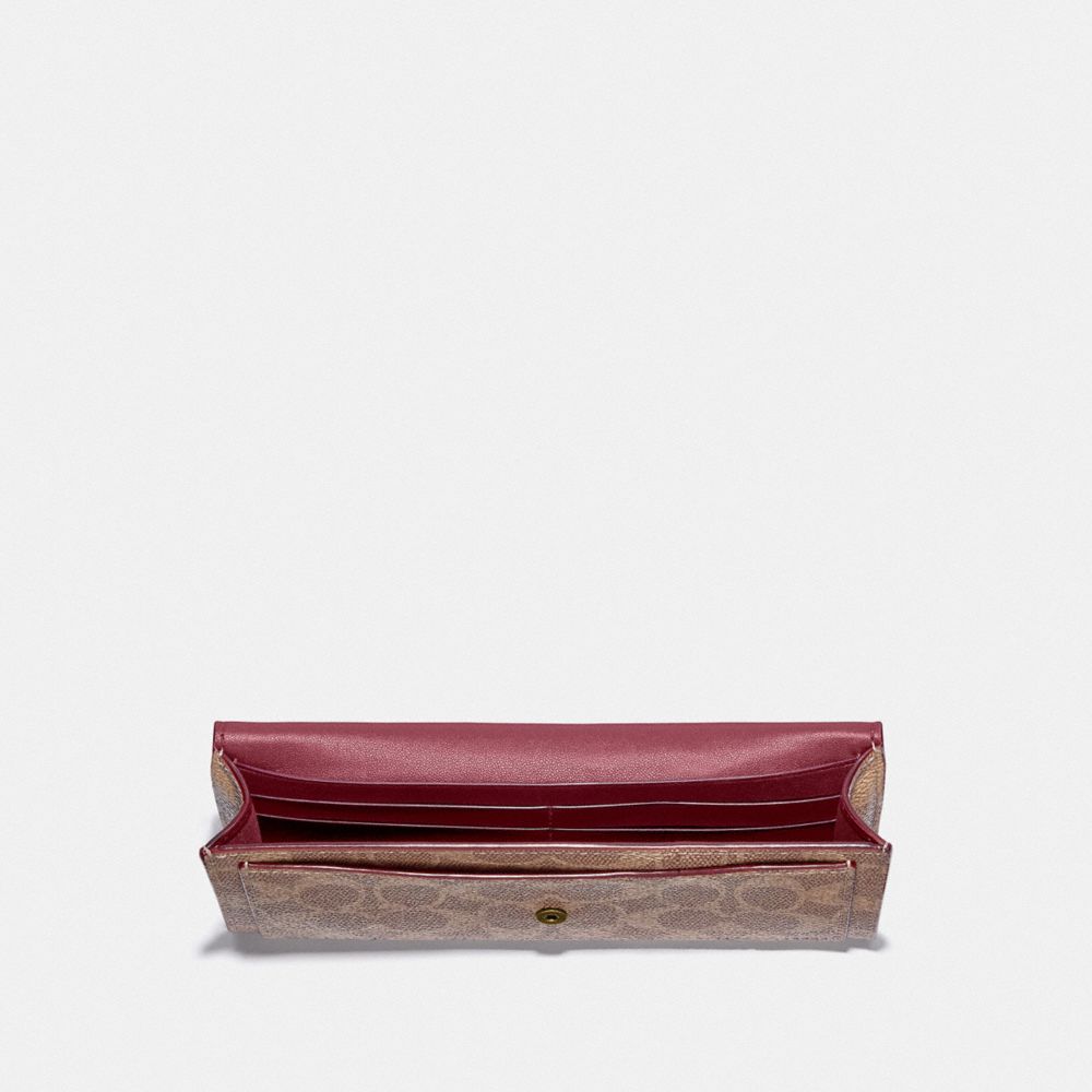 COACH® | Wyn Soft Wallet In Colorblock Signature Canvas