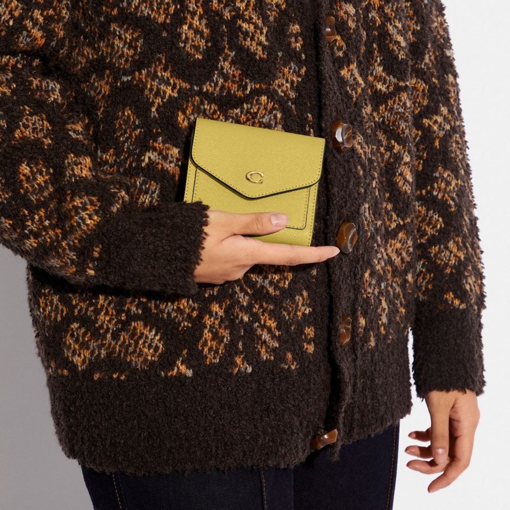 COACH®,ウィン スモール ウォレット,ミニ財布(二つ/三つ折り),ﾌﾞﾗｽ/ｼｬﾙﾄﾘｭｰｽﾞ