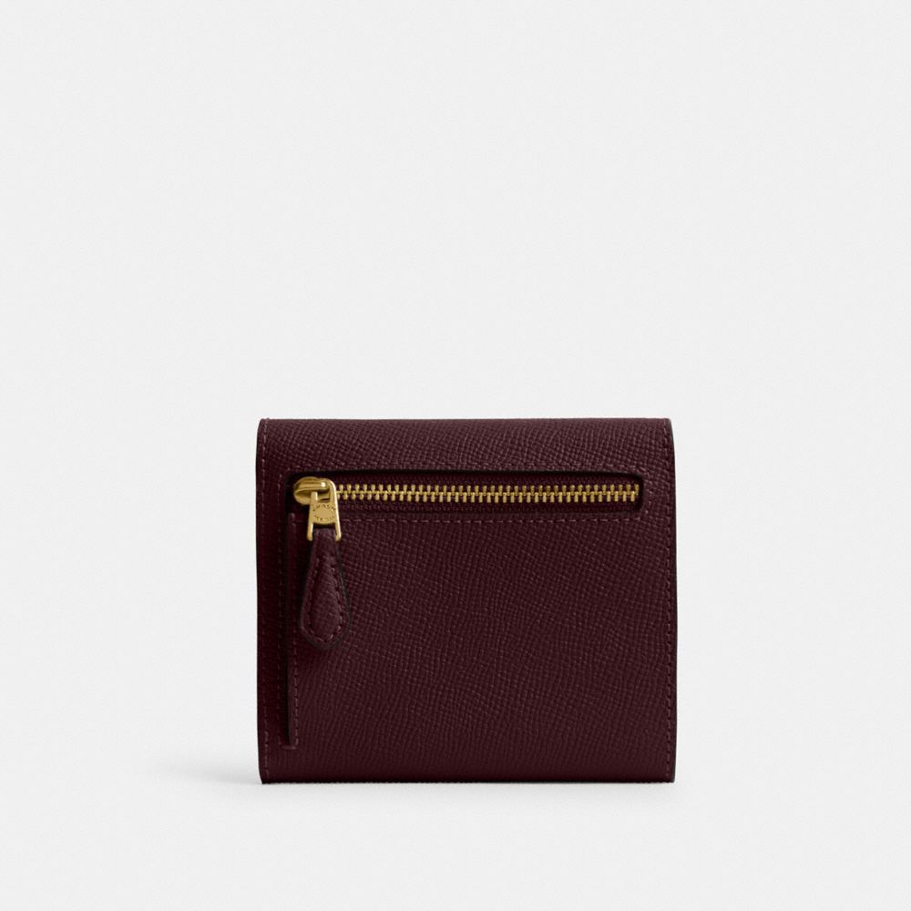 Shop Coach Wyn Small Wallet In Brass/merlot