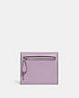 COACH®,WYN SMALL WALLET,Leather,Silver/Soft Purple,Back View