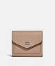 COACH®,WYN SMALL WALLET,Leather,Light Antique Nickel/Taupe,Front View