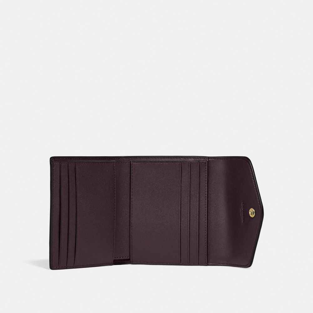 Coach Small Bi-Fold Monogram Cotton & Leather Wallet — Luxe & Beyond