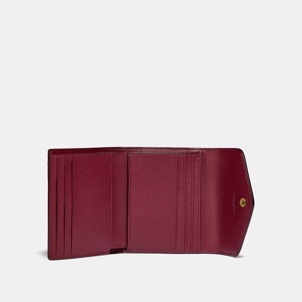 COACH®,Wyn Small Wallet In Colorblock Signature Canvas,Multi Color,Inside View,Top View
