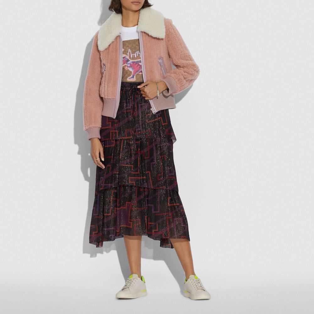 Corduroy Shearling Blouson