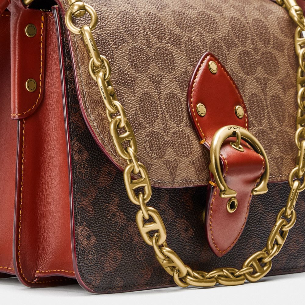 Coach Penny Shoulder Bag in Signature Canvass. Detailed images and  description only with music. 