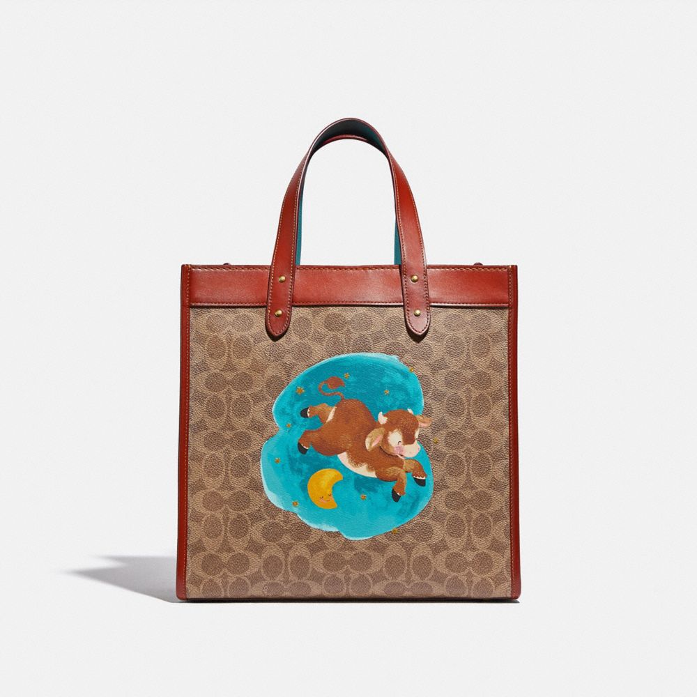 Lunar New Year Field Tote En Toile Signature Avec Ox