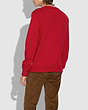 COACH®,HORSEHEAD INTARSIA SWEATER,wool,Red.,Scale View