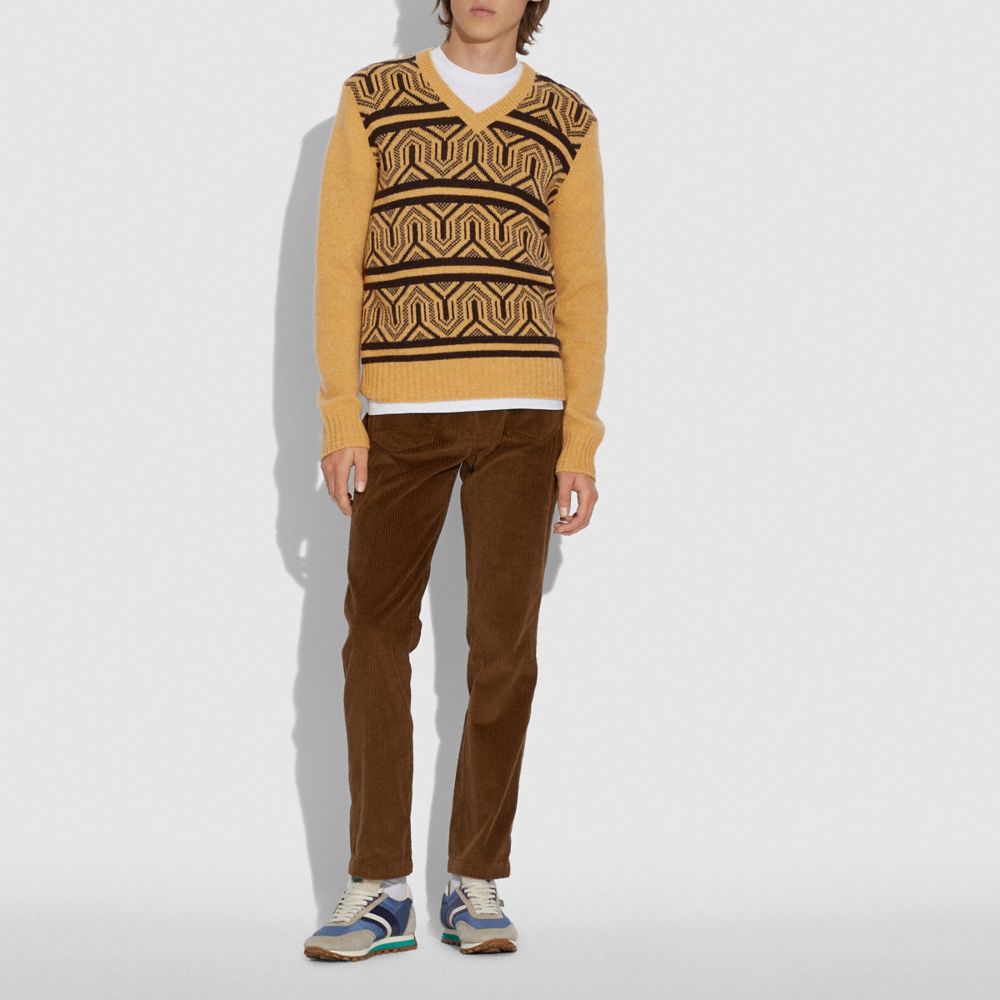 Jersey De Jacquard Con Ilustración